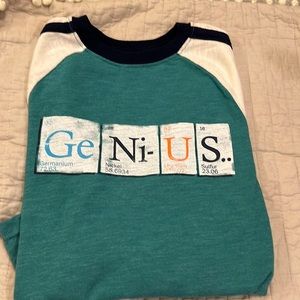 5/$25 Cat&Jack Baseball Style Long Sleeve GENIUS Teeh